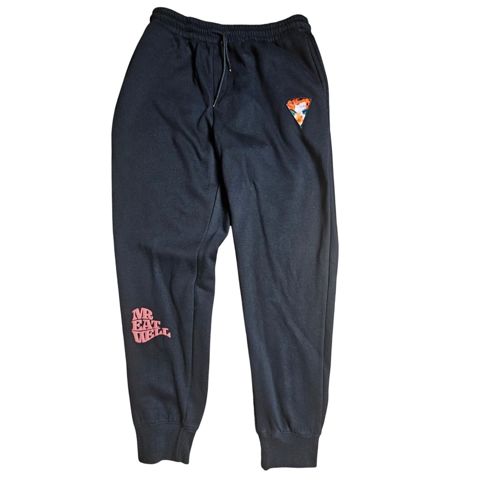 Mr Eatwell Pizza Slice Jogger Sweatpants Womens 2xl Appreciate You Embroidered